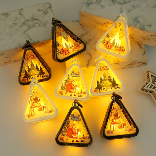 Vintage Christmas Lantern Night Light
