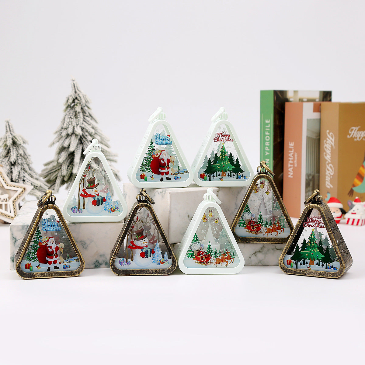 Vintage Christmas Lantern Night Light