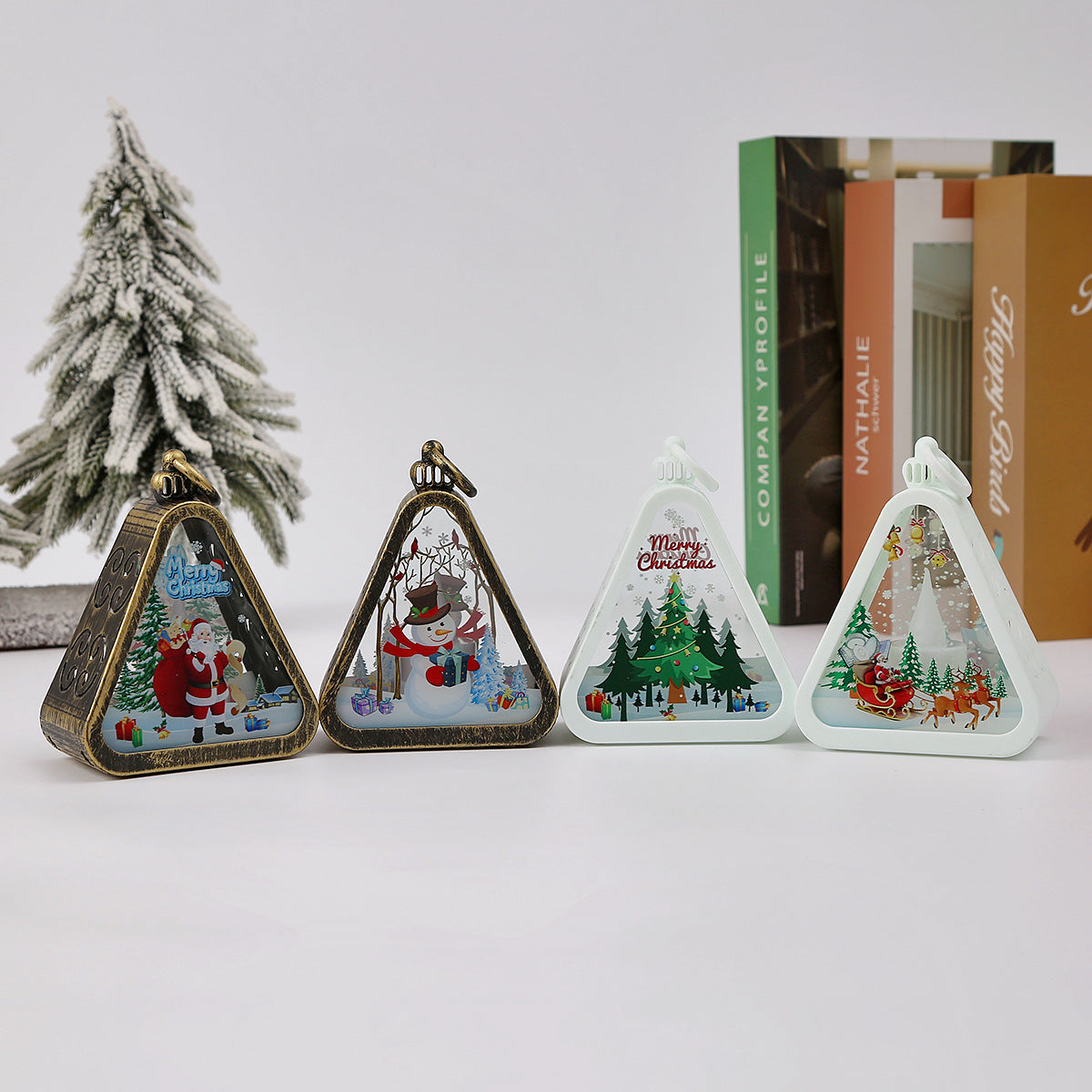 Vintage Christmas Lantern Night Light