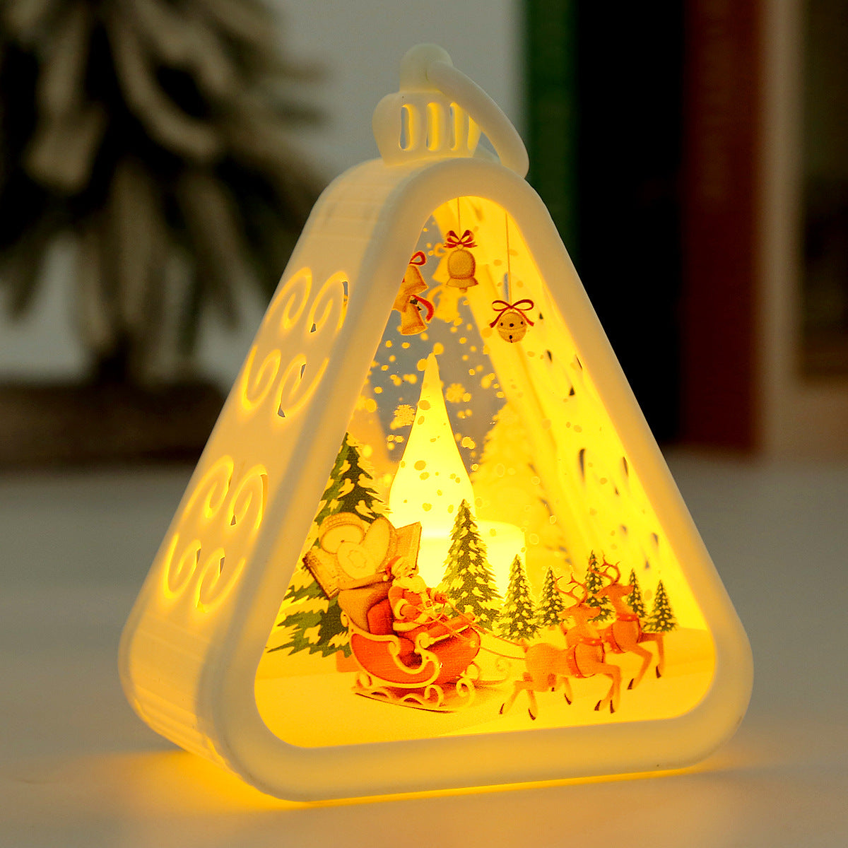 Vintage Christmas Lantern Night Light