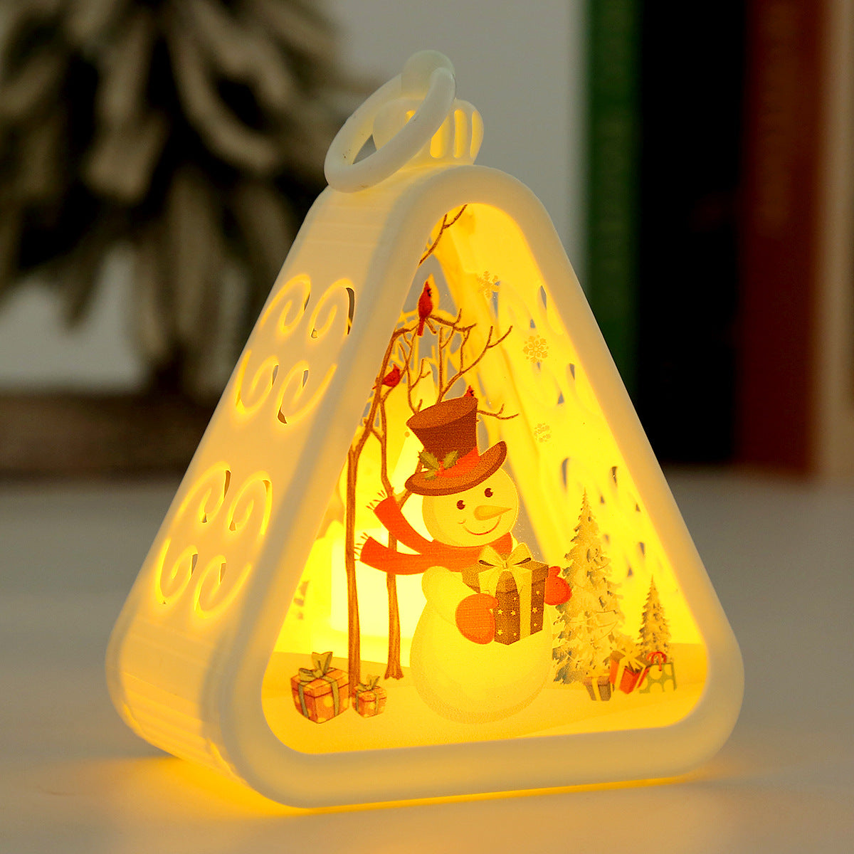 Vintage Christmas Lantern Night Light