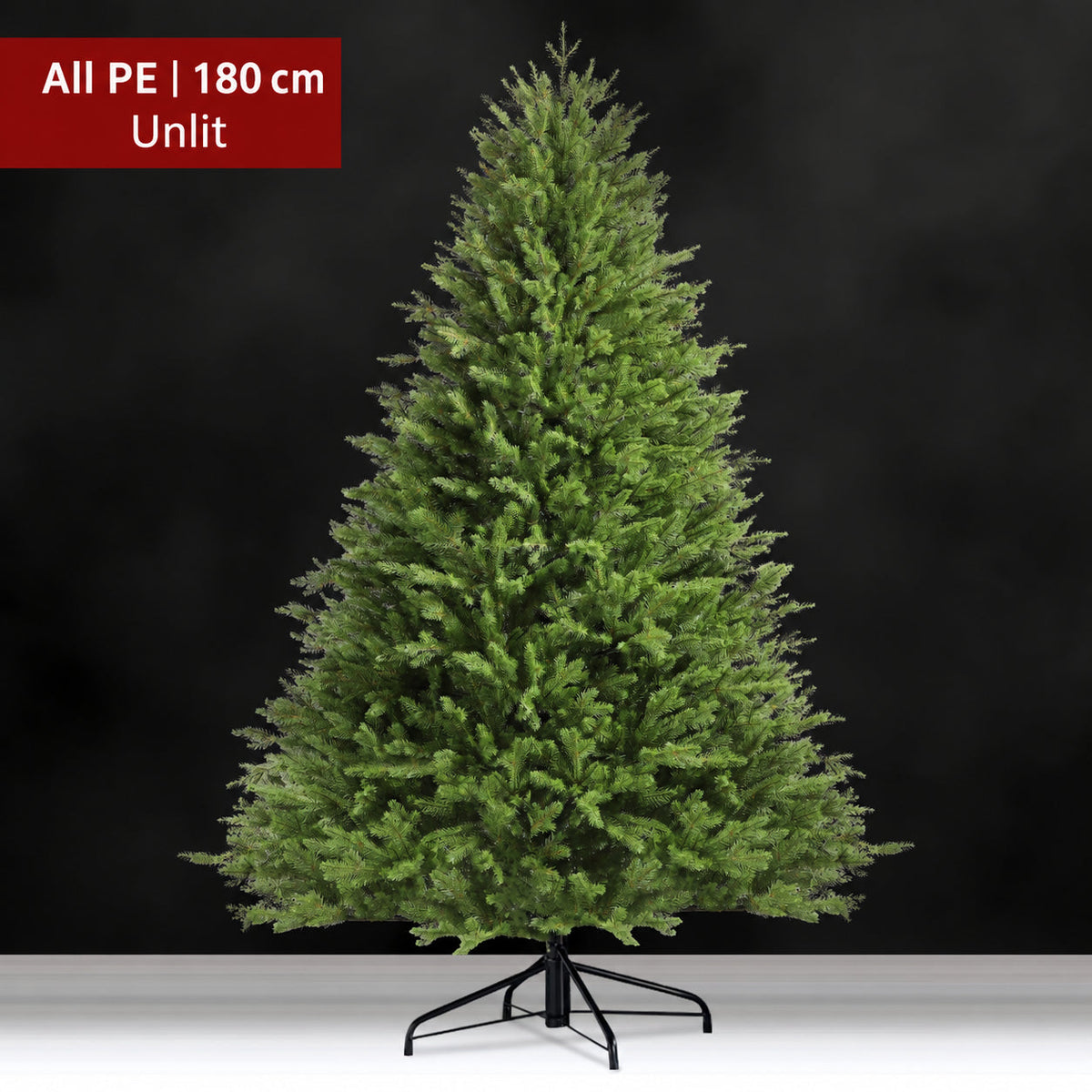 All PE artificial Christmas tree, 180 cm, unlit